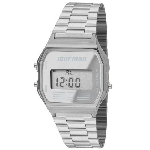 Relogio Feminino Digital Vintage Prata Mormaii Mojh02aa/3c