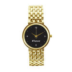 Relógio Feminino Dourado #amor 3330