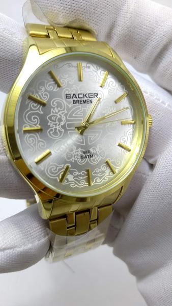 Relógio Feminino Dourado Backer Bremen 3397145F