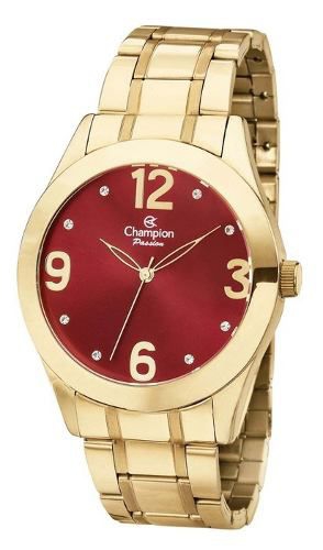 Relógio Feminino Dourado Champion Ch24268i