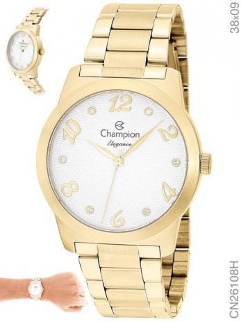 Relógio Feminino Dourado Champion - CN26108H - Champion Relógios