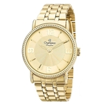 Relógio Feminino Dourado Champion Cn27296X + Pulseira