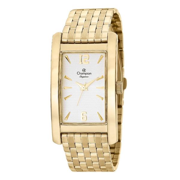 Relogio Feminino Dourado Champion Quadrado Pequeno