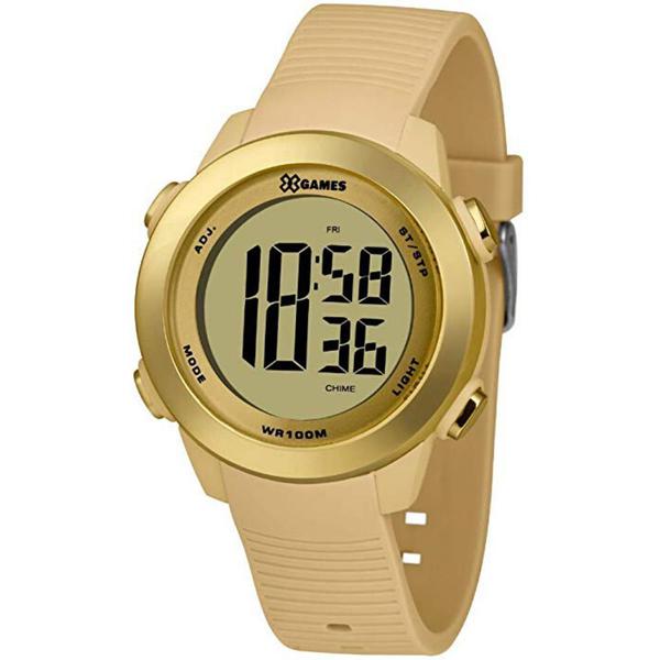 Relógio Feminino Dourado Digital X-Games Prova D'Água 100M