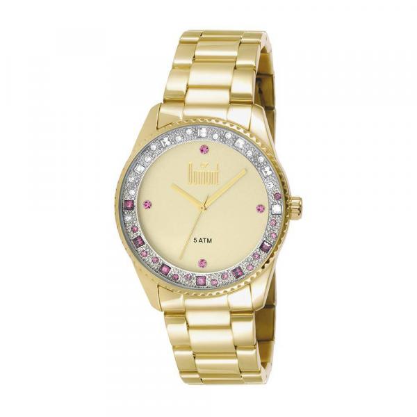 Relogio Feminino Dourado Dumont com Pedras DU2035LQD/4T