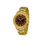 Relogio Feminino Dourado Lince Caixa com Pedras Lrgj075l N2