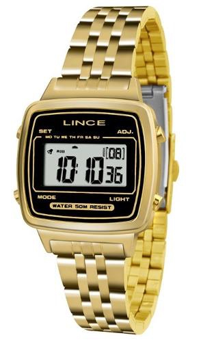 Relógio Feminino Dourado Lince Sdph040l Bpkx