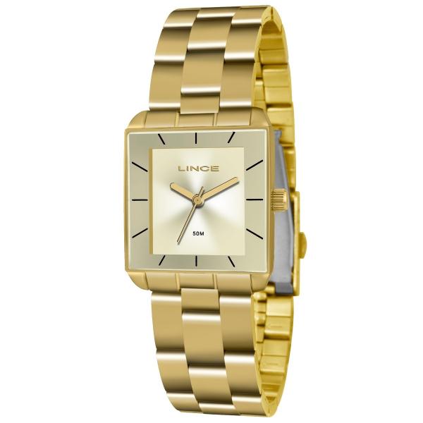 Relógio Feminino Dourado LQG4583L - Lince