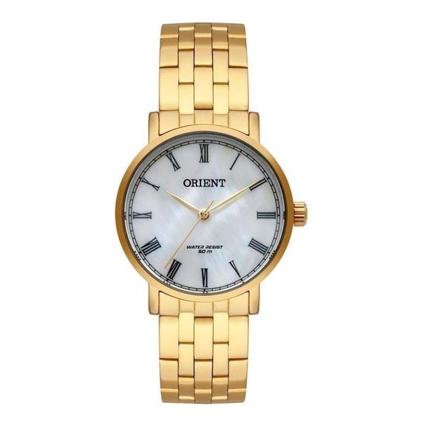 Relógio Feminino Dourado Madrepérola Orient Fgss0128 B3kx