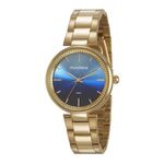 Relogio Feminino Dourado Mondaine Fundo Degrade 53687lpmkde1