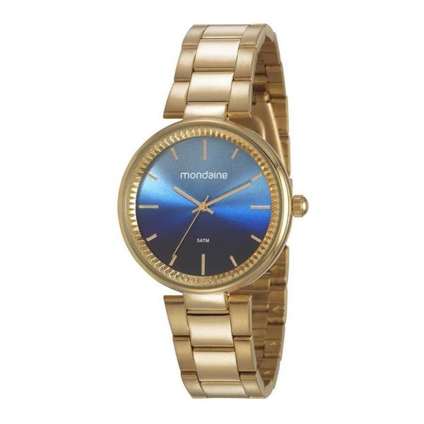 Relogio Feminino Dourado Mondaine Fundo Degrade 53687LPMKDE1