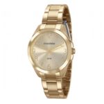 Relogio Feminino Dourado Mondaine Indicadores Dourado 78753l