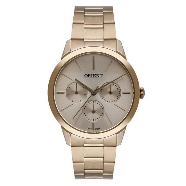 Relogio Feminino Dourado Multifunçao Orient Original+NF