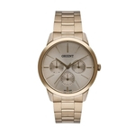 Relogio Feminino Dourado Multifunçao Orient Original+NF