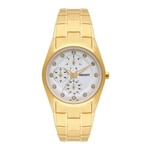 Relogio Feminino Dourado Orient Multifunçao com Data