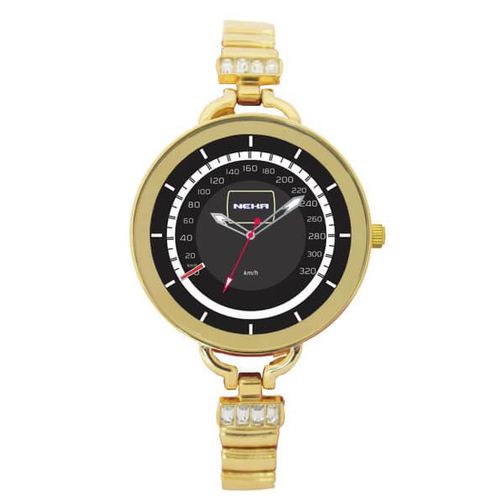 Relógio Feminino Dourado Velocímetro Mercedes C63 Amg 5703