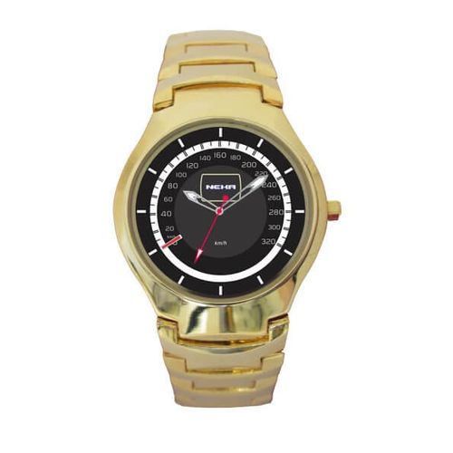 Relógio Feminino Dourado Velocímetro Mercedes C63 Amg 5841