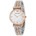 Relógio Feminino Emporio Armani Modelo AR1683 Aço e Rosê 32mm Diaâmetro