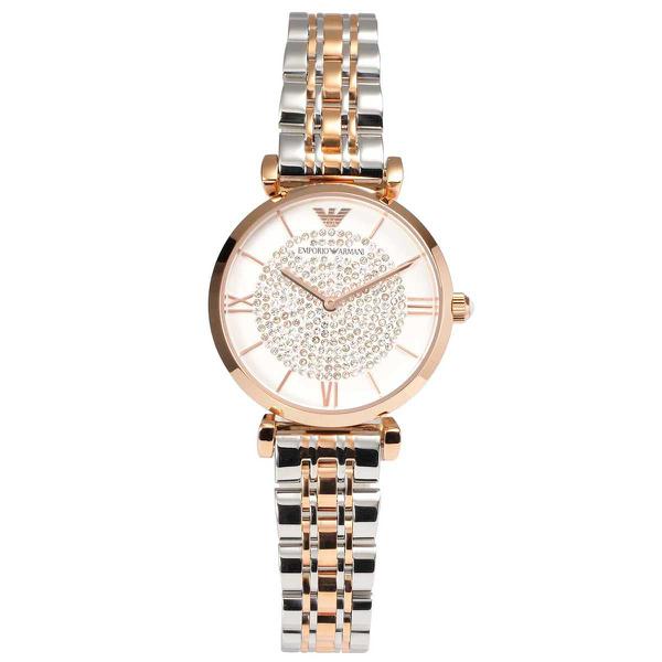 Relógio Feminino Emporio Armani Modelo AR1926 Aço e Rosê 32mm Diâmetro