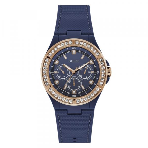 Relógio Feminino Esportivo Guess Pulseira em Poliuretano Azul 92688LPGSRU1 Multifunção