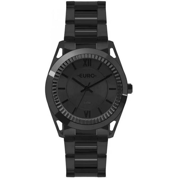 Relógio Feminino Euro Aço Preto Eu2035yps/4p 38mm