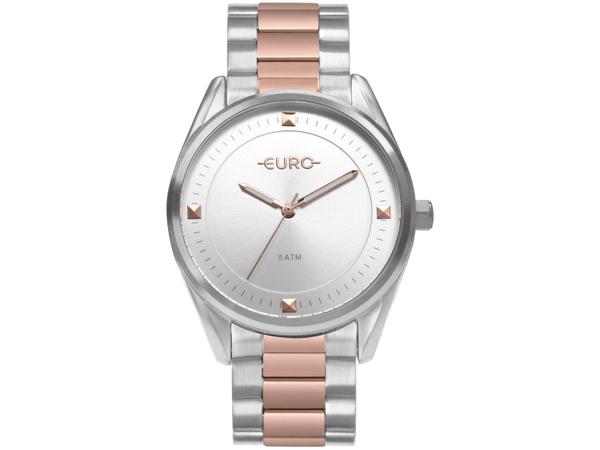 Relógio Feminino Euro Analógico - EU2036YOB/5K Prata e Rosé