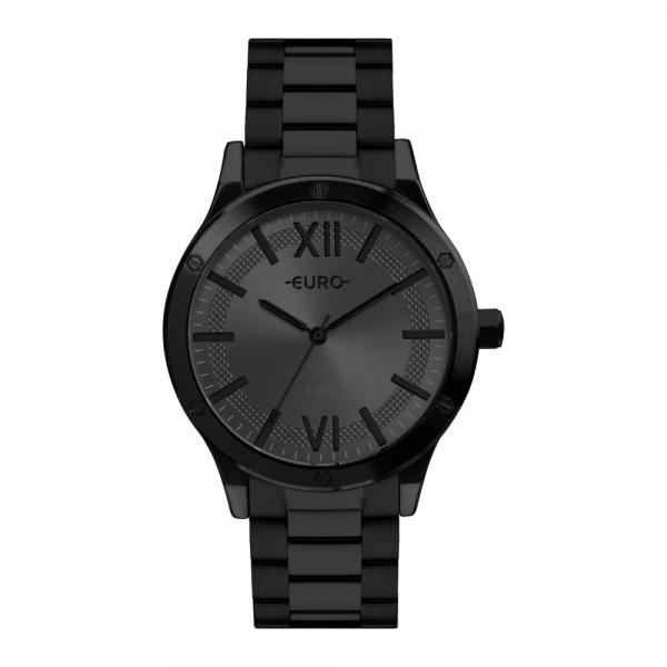 Relógio Feminino Euro Boyfriend EU2036YPF/4C 42mm Aço Preto