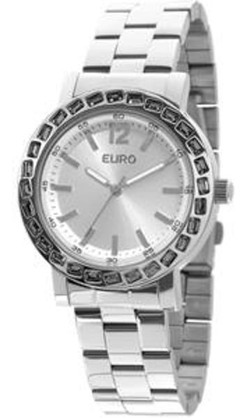Relógio Feminino Euro Brilho Assimétrico Prata EU2035XYZ/3K