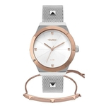 Relógio Feminino Euro Cinza Com Pulseira - Eu2035yri/k5k