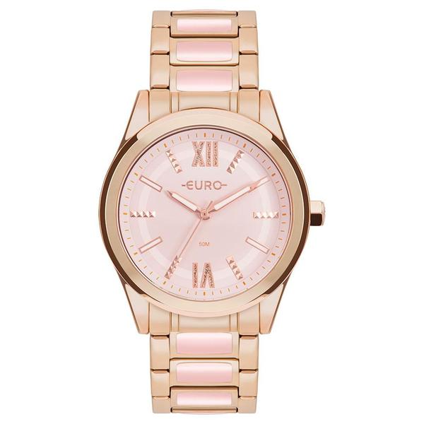 Relógio Feminino Euro Colors EU2036YQM/4T 43mm Aço Rosé