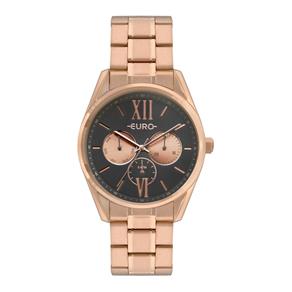 Relógio Feminino Euro Construções EU6P79AE/4C 40mm Aço Rosé