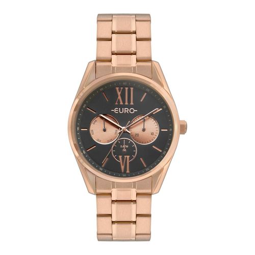 Relógio Feminino Euro Construções EU6P79AE/4C 40mm Aço Rosé