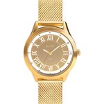 Relogio Feminino Euro Dourado Banhado Ouro Eu2039jh4d