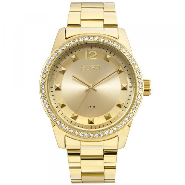 Relógio Feminino Euro EU2035YLA/4D 43mm Aço Dourado