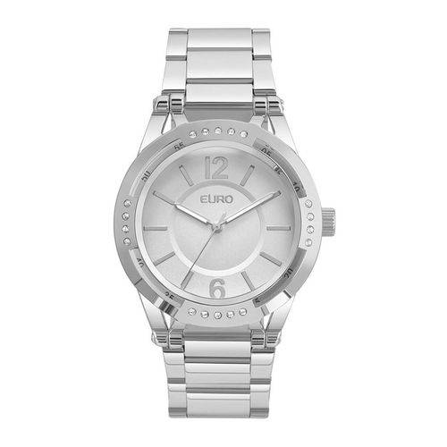 Relógio Feminino Euro EU2035YMR/3K 43mm Aço Prata