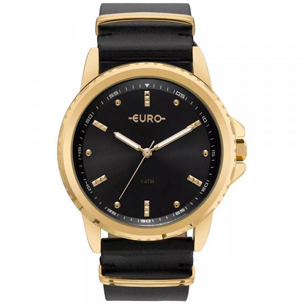 Relógio Feminino Euro EU2035YNN/4P Dourado Pulseira de Couro