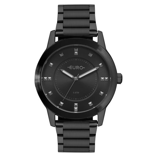 Relógio Feminino Euro EU2039JQ/4P 43mm Aço Preto