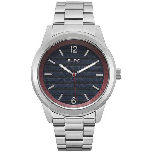 Relógio Feminino Euro EU2033AP/3A 43mm Aço Prata