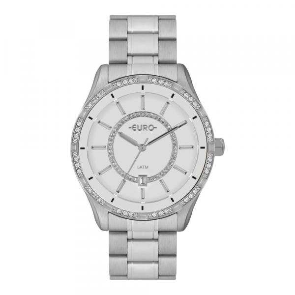 Relógio Feminino Euro EU21176HAB/3B 42mm Aço Prata