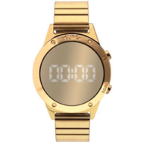 Relógio Feminino Euro Eujhs31bab/4d Fachion Fit Digital Dourado