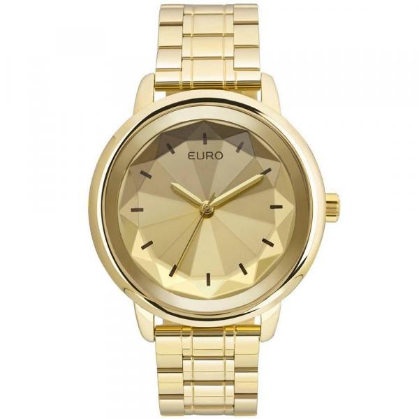 Relógio Feminino Euro EUY121E6DC/4D 44mm Aço Dourado