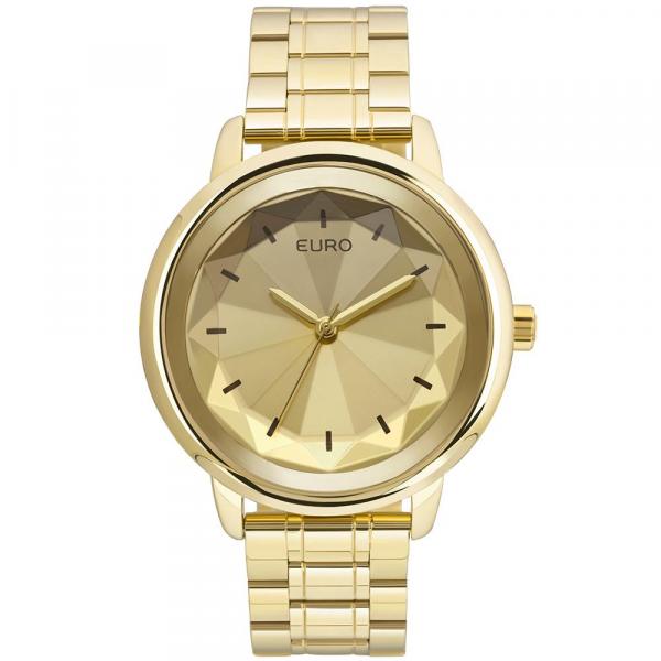 Relógio Feminino Euro EUY121E6DC/4D 44mm Aço Dourado