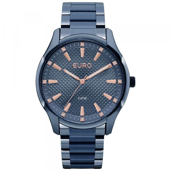 Relógio Feminino Euro EUY121E6DH/4A 41mm Pulseira Aço Azul