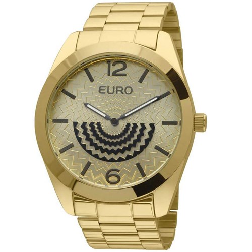 Relógio Feminino Euro Fan Analógico Eu2034an/4D Dourado