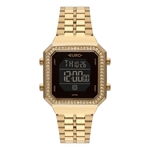 Relógio Feminino Euro Fashion Fit Digital Eubjk032ab/4p 34mm Aço Dourado