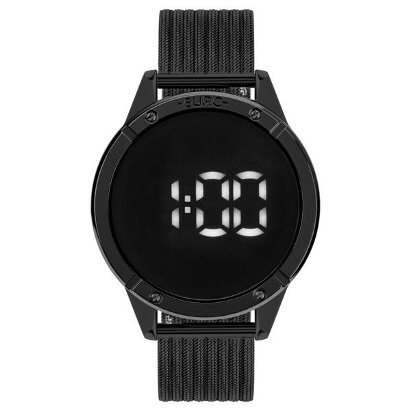 Relógio Feminino Euro Fashion Fit Touch EUBJ3912AC/4F 43mm Aço Preto