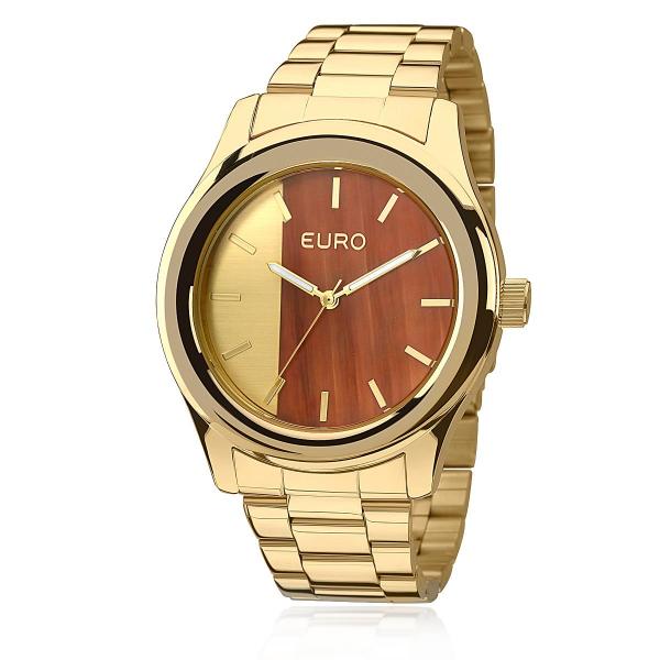 Relógio Feminino Euro Madeira Fashion Analógico EU2036MAA/4D Dourado