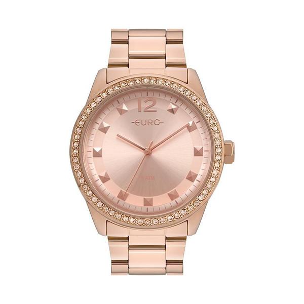 Relógio Feminino Euro Maxi Trendy EU2035YRM/4J 43mm Aço Rose