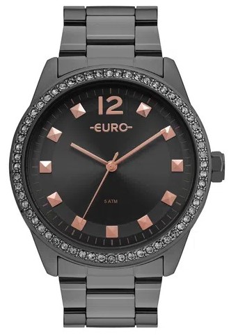 Relógio Feminino Euro Maxi Trendy Grafite EU2035YRN/4C
