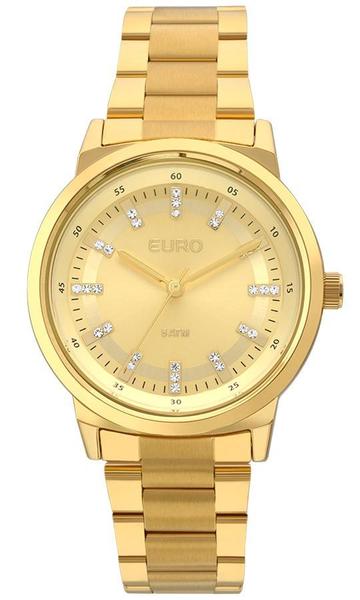 Relógio Feminino Euro Metal Colors EU2036YLF/4D 37mm Aço Dourado